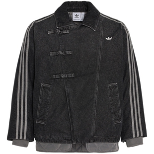 滔搏adidas阿迪达斯三叶草男子运动休闲棉服外套KR5066