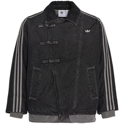 滔搏adidas阿迪达斯三叶草男子运动休闲棉服外套KR5066