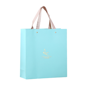 燕窝手提袋 鲜炖即食燕窝纸袋 粉色蓝色橙色礼品袋手提袋子包装袋