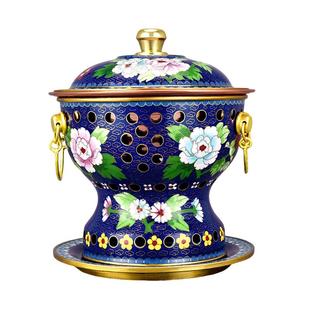 18cm景泰蓝铜火锅火锅单人小锅小火锅一人一锅小火锅炉小铜锅锅具