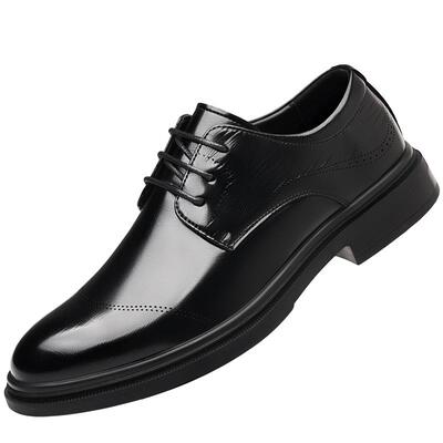 啄木鸟皮鞋男鞋真皮新款透气商务正装鞋子男士休闲防滑软皮爸爸鞋