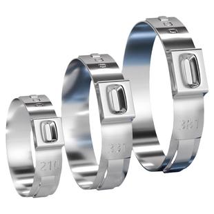 304单耳无极卡箍不锈钢强力喉箍抱箍管卡夹子水油管无耳紧固卡扣