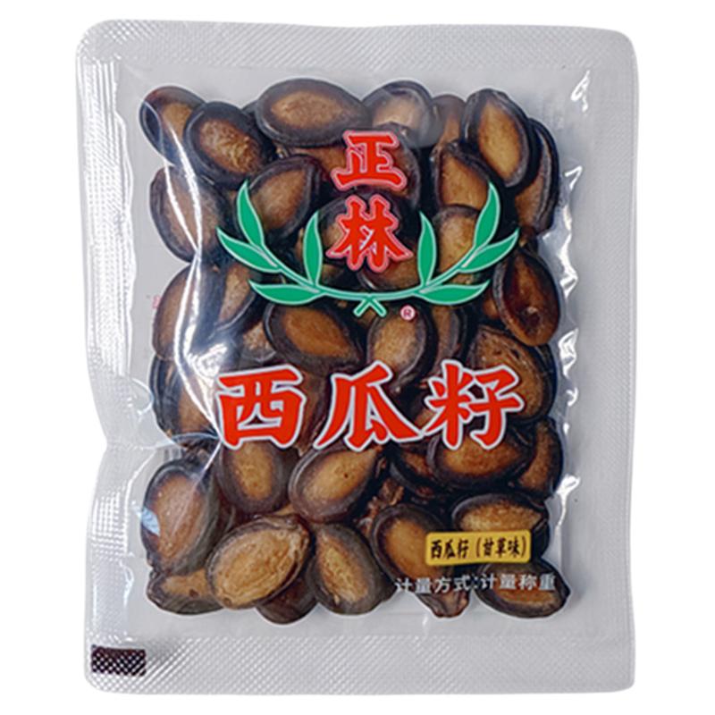 正林西瓜子甘草味瓜籽水煮原味五香咸味大颗粒湿黑瓜子独立小包装