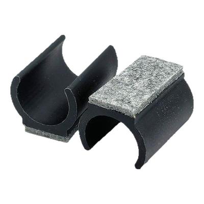 静音毛毡U形脚垫防磨管夹卡脚垫