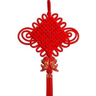 2026新款中国结福字挂件挂饰客厅高档镇宅玄关红色手工平安结大号