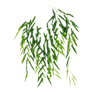 仿真柳树叶柳树条景观装饰绿叶子垂柳条柳树植物树枝树叶假柳树枝