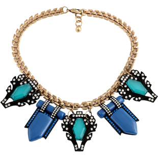 欧美大款女士项链 文艺复古风格个性百搭聚会礼服配饰hxl0028