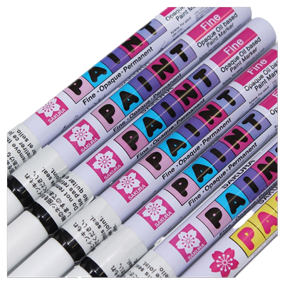 日本原装进口SAKURA樱花XPMK工业笔 1.0mm彩色油漆笔 彩绘记号笔