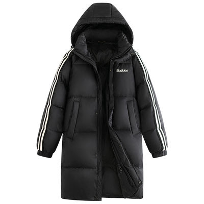 羽绒服男士冬季中长款连帽加厚