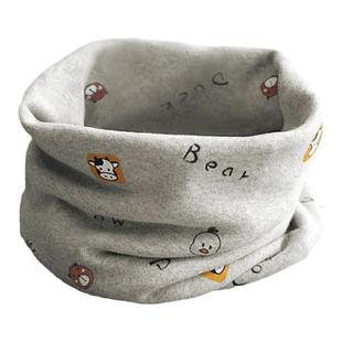 儿童围脖男秋冬宝宝纯棉女套头围巾婴儿冬季防风护耳保暖小孩脖套