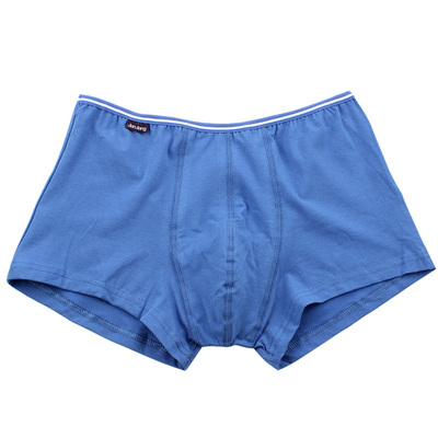 健将男士平角内裤头莱卡窄边简约