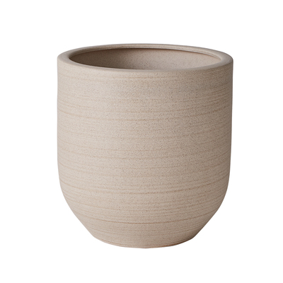 粗陶简约北欧组合盆大口径高款