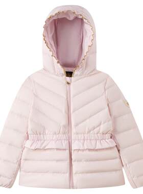 elandkids女童甜美收腰羽绒服