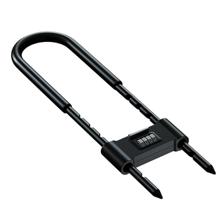 密码锁u型锁玻璃门锁家用挂锁电动车防盗锁头户外防水防锈机械锁