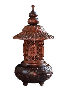 塔形卧室香炉大红酸枝