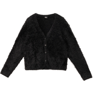 Juicy Couture橘滋女装夜游LOGO纽扣茸感女式毛衣外套