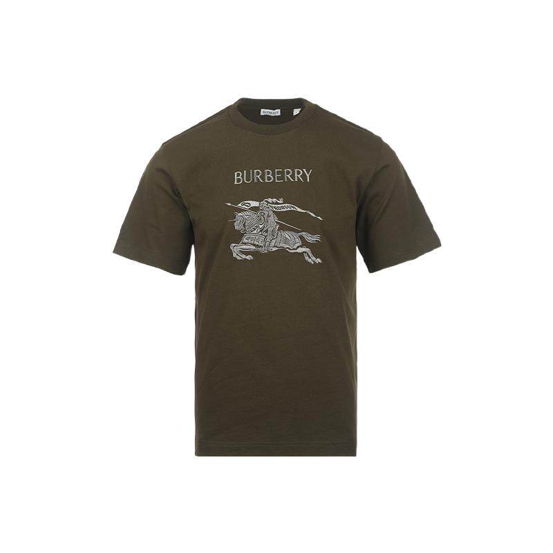 【自营】BURBERRY/博柏利男士26年春夏马术骑士刺绣纯棉短袖T恤