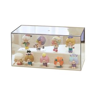 盲盒收纳展示架手办展示柜娃娃公仔摆件桌面萌粒透明展示盒痛柜女