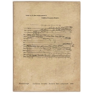 贝多芬肖邦乐谱装饰画卧室餐厅琴房音乐教室挂画工作室艺术抽象画