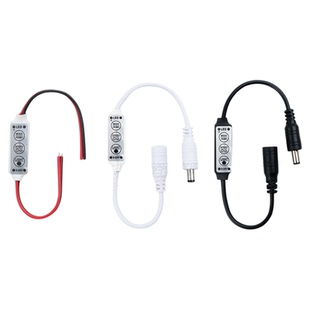 LED灯带迷你调光器 12V灯条控制器 单色灯带手动调光器 3键控制器