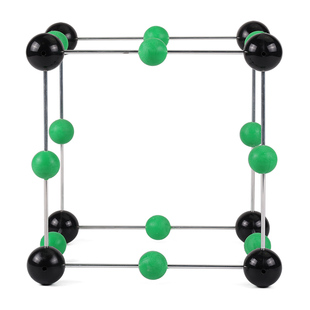 A3B晶胞模型 常见物质结构与性质模型 晶体结构模型球直径30-23mm金属链接杆大号演示教具