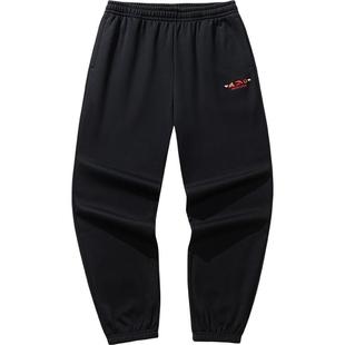 安踏好事发生运动裤男裤加绒保暖2026年新款冬季针织卫裤休闲裤子