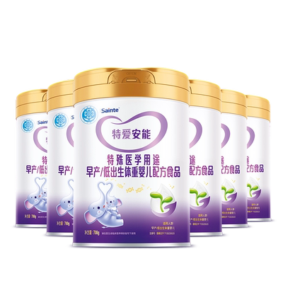 优博特爱安能早产追重奶粉700g*6