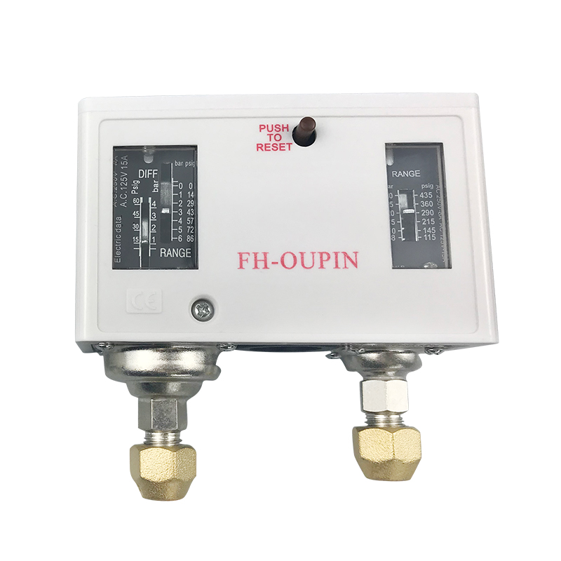 冷库机组双压控控制器 OK-HLP830HM 自动复位高低压控制继电器