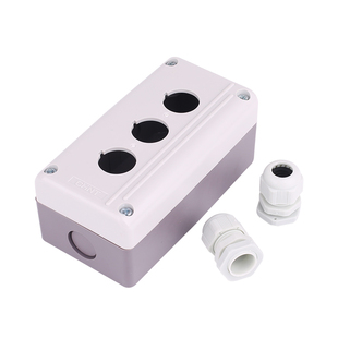 正泰按钮盒NPH1-10 20 30防水防尘开关空盒1孔2孔3孔22MM带接头