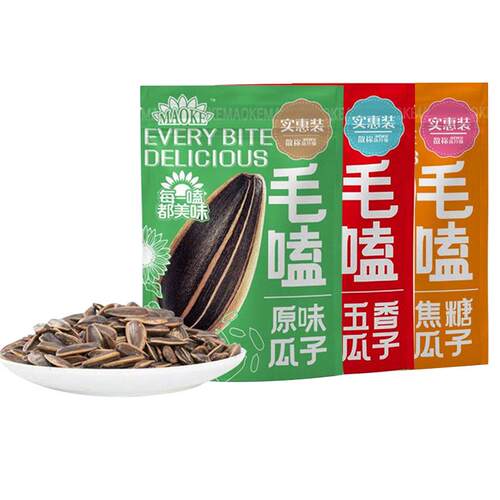 洽洽毛嗑原味瓜子1斤大袋葵瓜子恰恰五香瓜子焦糖味炒货坚果零食