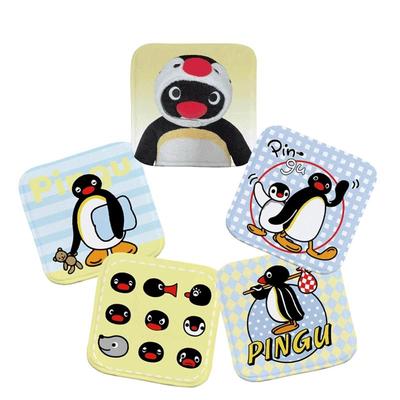 座垫椅垫学生企鹅家族Pingu 椅子坐垫四季通用加厚饭桌椅子坐垫