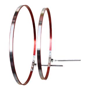 黑坑鱼护配件不锈钢地插加厚方形飞磕口圈万象定位插地杆带珠子圈