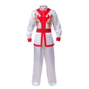 秧歌服女新款套装男士腰鼓舞蹈演出服威风锣鼓打鼓服舞龙舞狮服装