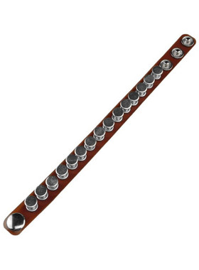 银色螺丝扣按钮软塑料朋克细手链