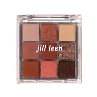 jill leen眼影盘迷你九色高光修容一体盘哑光新款大地色jillleen