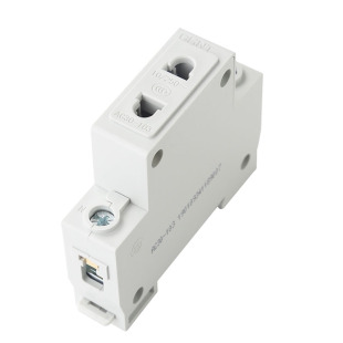 正泰配电箱插座五孔导轨式轨道插座10A三孔16四孔A模块模数化AC30