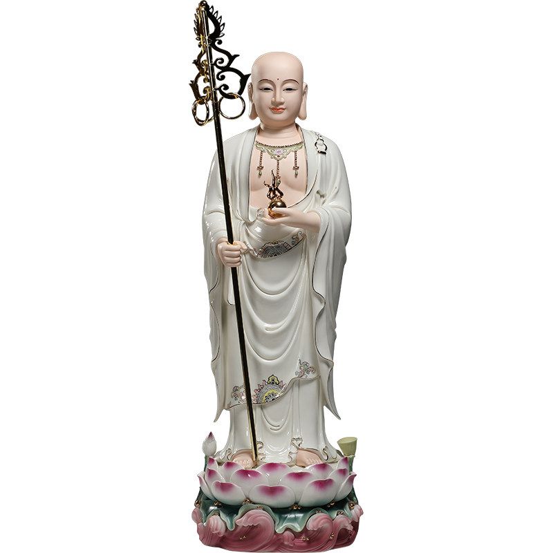 微美陶瓷两尺寸地藏王菩萨佛像
