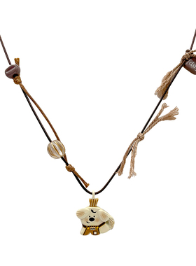 ZRZO咖啡师小狗编绳项链