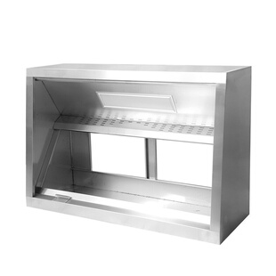 厂家直供商用厨房酒店不锈钢烟罩带烟罩灯 油烟净化吸烟器排烟罩