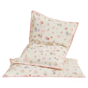 儿童贝壳边棉花枕小枕头6岁以下纯棉枕芯A类宝宝枕睡眠全棉新疆棉