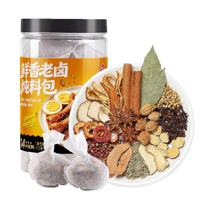 川珍五香炖卤料包150g内含10包十四种炖肉香料包卤酱牛羊肉茶叶蛋