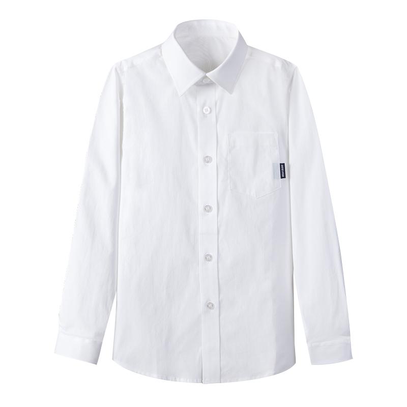 伊顿纪德学院风银离子科技防护男童学生长袖校服白衬衫20C101