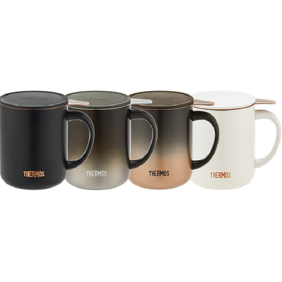 膳魔师不锈钢简约带茶漏咖啡杯