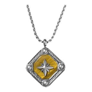 星宇纪项链男款原创虎眼石简约潮牌小众设计感潮流百搭男士项链