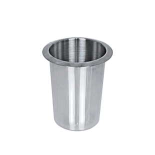 加厚火锅串串竹签筒不锈钢开孔式烧烤串签桶可嵌入加长签子刀叉筒