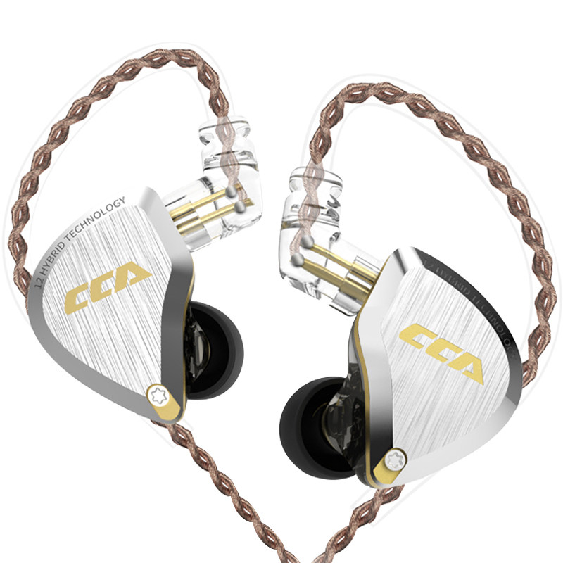 CCA C12单元圈铁耳机发烧级hifi音质有线动铁运动入耳式监听耳塞