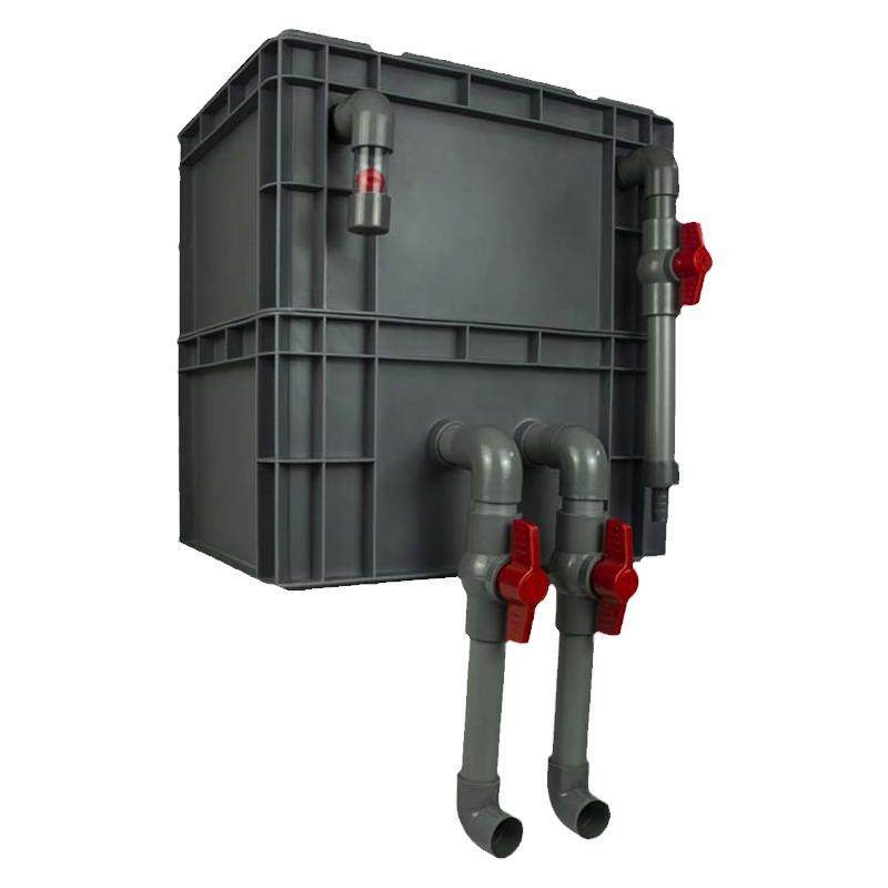 定制小型中转整理周转箱diy滴流盒防溢流生态鱼缸池上滤过滤系统