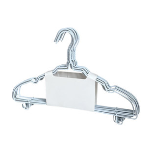 宏尔康衣架34cm中大童小学生凹槽防滑实心金属40.5cm女士衣挂晾晒