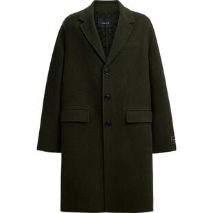 COACH/蔻驰奥莱男女同款双面羊毛大衣情侣款