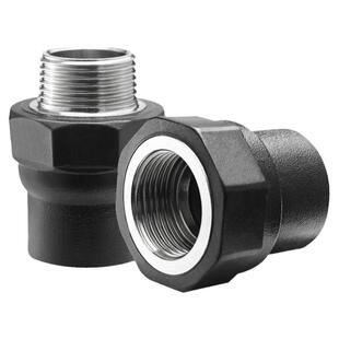 PE内丝直接外丝外牙接头40/50/63/75/90/110水泵头热熔焊接丝牙